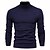 cheap Men&#039;s Pullover Sweater-Men&#039;s Sweater Pullover Knit Turtleneck Essential Clothing Apparel Winter Fall Black Red Fog blue S M L / Cotton