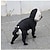 abordables Vêtements pour chiens-imperméable pour animaux de compagnie, veste de pluie imperméable à capuche pour chien &amp; bottes de pluie combinaison poncho de pluie pour chats chiot petits chiens (xl-noir)