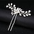 economico Accessori per acconciature-sposa coreana fatti a mano perla di cristallo tornante pin clip a forma di u copricapo da sposa accessori per capelli
