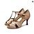 ieftine Pantofi Dans Latin-Pentru femei Încălțăminte latină Pantofi De Dans Profesional ChaCha Rumba Pantofi Spumante Stilat Simplu Strălucire Buclă Centură-T Adulți Bronz Argintiu