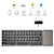 billige Tastaturer-Trådløs Bluetooth Sammenfoldeligt tastatur Bærbar Ultra Slim Letvægt Tastatur med Genopladeligt Batteri 64 nøgler