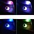 cheap Car Interior Ambient Lights-2PCs Mini USB LED Car Ambient Lights Flashing Colorful Decorative Lamp Strobe Atmosphere Portable RGB Night Light Plug and Play