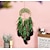 abordables Attrapeurs de rêves-vie de l&#039;arbre vert capteur de rêves fait à la main cadeau plume crochet vent carillon ornement tenture murale décor art boho style 16*70cm