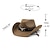 cheap Women&#039;s Hats-Women&#039;s Cowboy Hats Ethnic Style Straw Panama Hat Belt Cow Decorate Western Hats