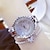 abordables Montres à Quartz-Montre Montres à quartz pour Femme Analogique Quartz Paillettes Mode Luxe bling Strass bracelet Acier Inoxydable Acier Inoxydable Mode Anniversaire