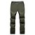 cheap Hiking Trousers &amp; Shorts-Men&#039;s Hiking Pants Trousers Summer Outdoor Breathable Water Resistant Quick Dry Lightweight Pants / Trousers Bottoms Elastic Waist Zipper Pocket Black Army Green Spandex Hunting Fishing Climbing S M