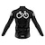 cheap Cycling Jerseys-21Grams Men&#039;s Cycling Jersey Long Sleeve Bike Jersey Top with 3 Rear Pockets Mountain Bike MTB Road Bike Cycling Breathable Quick Dry Moisture Wicking White Black Green Graphic Patterned Spandex