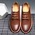 halpa Miesten Oxford-kengät-Miesten Oxford-kengät Derby-kengät Comfort-kengät Klassinen Vapaa-aika ulko- Päivittäin PU Nauhat Musta Sininen Ruskea Väripalikka Kesä Kevät