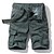 preiswerte Klassiker-Herren Cargo-Shorts Wander-Shorts Reißverschluss Mehrere Taschen Buchstabe Knielang Lässig Täglich Fracht Chino Armeegrün Khaki Mikroelastisch