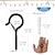 cheap Lighting Accessories-20/50 PCS Q-Hanger Screw Hooks for Outdoor String Lights for Wedding Safety Buckle Design Easy Release Hanger Hooks Easy Release Outdoor Wire and Fairy Light House Garage New Year Party