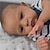 baratos Bonecas Reborn-Boneca acabada de 24 polegadas já pintada em marrom escuro bebê renascido pele cameron cabelo pintado pele 3d realista