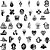cheap Stickers-100 Pcs Cool Gothic Stickers for Adults Waterproof Punk Gothic Horror Stickers Pack Vinyl Goth Aesthetic Stickers for Water Bottle Hydro Flask Laptop Skateboard Computer (Black White)