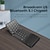 billige Tastaturer-Trådløs Bluetooth Sammenfoldeligt tastatur Bærbar Ergonomisk med Touchpad-mus Tastatur med Indbygget Li-batteridrevet 68 nøgler
