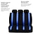 abordables Housses de siège de voiture-Starfire universel 5 places polyester tissu ensemble complet noir bleu housse de siège auto coussin protecteurc ar lavable