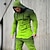 cheap Men&#039;s Printed Hoodie Outfits-Men&#039;s Tracksuit Hoodies Set Yellow Light Green Pink Purple Green Hooded Graphic Geometric 2 Piece Print Sports &amp; Outdoor Casual Sports 3D Print Streetwear Sportswear Basic Spring Fall Clothing Apparel
