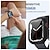 levne Pouzdra na chytré hodinky-Ochranné pouzdro na displej po 3 kusech kompatibilní s Apple Watch série 7 / se / 6/5/4/3/2/1 iwatch ochranný kryt obličeje fólie z tvrzeného skla tvrdý nárazník ženy muži ultratenký kryt