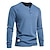 Χαμηλού Κόστους Casual Tee Henley-Ανδρικά Μπλουζάκι με κουμπί Πουκάμισο Henley Φούτερ πουλόβερ Μακρυμάνικο Πουκάμισο Μπλε τζιν Λευκό Βαθυγάλαζο Πορτοκαλί Καφέ Ρούχα Απαραίτητο Βάφλα