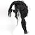 Недорогие Парики к костюмам-суперзвездные имитационные парики для косплея для мужчин в жаростойких длинных натуральных черных вьющихся синтетических париках с хвостиком парик персонажа для имитатора, чтобы беречь и помнить