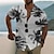 voordelige Hawaiiaans hemd met opstaande kraag voor heren-Voor heren Overhemd Hawaiiaans overhemd Grafisch overhemd Aloha-shirt Landschap Opstaand Licht Roze Geel Zwart / Paars Blozend Roze Hemelsblauw 3D-afdrukken Buiten Casual Korte mouw Afdrukken