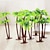 abordables Plantes artificielles-10 pièces mini petit cocotier baignoire décoration plante verte en plastique eau herbe fleur hainan cocotier