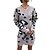 cheap Women&#039;s Dresses-Women&#039;s Sweater Dress Shift Dress khaki Long Sleeve Leopard Knit Winter Fall V Neck Stylish Casual Fall Dress Loose Fit 2022 S M L / Winter Dress