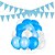 economico Forniture per feste-oktoberfest palloncino in lattice set blu e bianco bandiera plaid foto puntelli decorazione festa palloncino