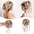 Χαμηλού Κόστους Σινιόν-2 τμχ γυναικείες κοριτσίστικες δέσεις για τα μαλλιά scrunchies περούκες ατημέλητος κότσος κομμάτι μαλλιών 2 τμχ ακατάστατοι κότσοι για τα μαλλιά ανάγλυφα κομμάκια για καθημερινή χρήση