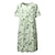 cheap Plus Size Maxi Dresses-Women&#039;s Plus Size Casual Dress Floral V Neck Print Short Sleeve Spring Summer Casual Midi Dress Causal Daily Dress