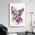 abordables Peintures animaux-Mintura main chien animaux peintures à l&#039;huile sur toile mur art décoration moderne abstrait image pour la décoration intérieure roulé sans cadre non étiré peinture