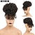 cheap Bangs-Afro Puff Drawstring Ponytail with Kinky Curly Hair Clip in Bangs Short Ponytail Hair Extensions Updo Hairpieces for Black Women
