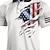 preiswerte Poloshirts für Herren-Herren Poloshirt Golfhemd Graphic Nationalflagge Umlegekragen Weiß 3D-Druck Strasse Täglich Kurzarm 3D Button-Down Bekleidung Modisch Casual Atmungsaktiv Komfortabel / Strand