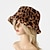 billiga Damhattar-nya vinter bucket hattar fluffig päls män kvinnor panama hatt mode varm fiskare mössa flerfärgad leopardtryckt hatt