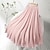 cheap Cotton Linen Skirts-Women&#039;s Swing Long Skirt Linen Skirts Maxi Skirts Pleated Tulle Long Solid Colored Office / Career WorkWear Spring &amp; Summer Linen Cotton Blend Elegant Basic Casual Black White Yellow Light Green