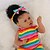 cheap Dolls-Lifelike Reborn Baby Dolls with Soft Body African American Realistic Girl Doll 22.11 Inch Best Birthday Gift Set