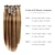 abordables Extensiones de cabello con clip-Recortar en Extensiones de cabello Pelo Natural 8 piezas Paquete Recto Color natural Extensiones de cabello