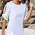 cheap Mother of the Bride Dresses-Sheath / Column Mother of the Bride Dress Wedding Guest Elegant Simple Jewel Neck Short / Mini Chiffon Short Sleeve with Bow(s) Solid Color 2024
