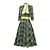 זול שנות החמישים-שמלת קוקטייל משנות ה-50 שמלת וינטג&#039; שמלת שמלת מתפרצת לנשים תלבושות וינטג&#039; קוספליי מסיבת תה מסיבת תה 3/4 שמלת שרוולים חג המולד