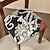 Недорогие Крышка обеденного стула-Чехлы для сидений для стульев в столовой Чехлы для сидений стульев с эластичным принтом Набор из 2 съемных моющихся мягких чехлов для сидений с подушкой для кухонного офиса