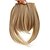 cheap Bangs-Clip in Bangs Fringe Front Neat Straight Hairpiece One Piece Clip-on Hair Extensions with Temples Cute Black Brown
