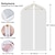ieftine Depozitare Haine-genți pentru haine agățate transparente (24x40 inci/ 5 buc) geantă de costum ușoară și transparentă cu fermoar complet genți pentru haine rezistente la praf Genți pentru haine agățate pentru haine cu