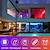 Χαμηλού Κόστους Φωτιστικά Λωρίδες LED-Έξυπνη τηλεόραση 5m 16,4 ποδών led backlight strip light usb rgb app bluetooth έλεγχος μουσικής συγχρονισμός χρώματος αλλαγή smd 5050 για οθόνη υπολογιστή gaming room 5v