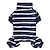 cheap Dog Clothes-Pet Clothing Home Clothing Striped Dog Clothing Pajamas High Collar Pet Dog Clothing Four Legged Clothing