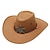 levne Historické a vintage kostýmy-18. století 19. století stát Texas Kovbojský klobouk Západní kovboj americký Pánské Dámské Dovolená Běžné / Denní Klobouk