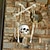 levne Sníženo na 30 $-halloween lebka kostra přívěsek zvonek na zeď závěsný dárek ozdoba domácí zahradní dekorace 40x60cm/16"x24"inch