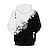 cheap Men&#039;s Pullover Hoodies-Men&#039;s Hoodie Pullover Hoodie Sweatshirt Black And White Hooded Graphic Color Block Abstract Print Daily Sports Streetwear 3D Print Casual Big and Tall Athletic Summer Spring Clothing Apparel Hoodies