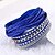 ieftine Brățări-Women&#039;s Wrap Bracelet Layered Long Stacking Stackable Cheap Ladies Chic &amp; Modern European Leather Bracelet Jewelry Purple / Red / Blue For Party Evening Daily Prom / Rhinestone