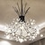Недорогие Люстры-13Hard современная люстра фейерверк g4 цоколь лампы хрустальный одуванчик художественная люстра потолочный светильник в гостиной спальне и столовой