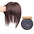 cheap Human Hair Pieces &amp; Toupees-Real-life Wig Female Head Replacement Piece Ladies Real Hair Cover White Hair Replacement Volume Qi Oblique Bangs Head Wig Piece