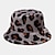 billige Kvindehatte-nye vinter bøttehatte fluffy pels mænd kvinder panama hat mode varm fisker kasket multi farve leopard printet hat