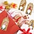 voordelige Event &amp; Party Supplies-100 stuks Kerstmis Kerstman Kaart Gefeliciteerd kaarten Wenskaarten voor Geschenk Decoratie Feesten 2.0*1.2 inch(es) kraftpapier